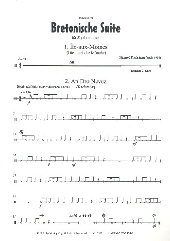 Bretonische Suite  für Zupforchester  Percussion