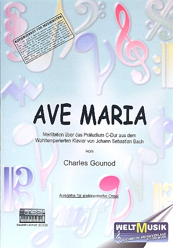 Ave Maria für elektronische Orgel    