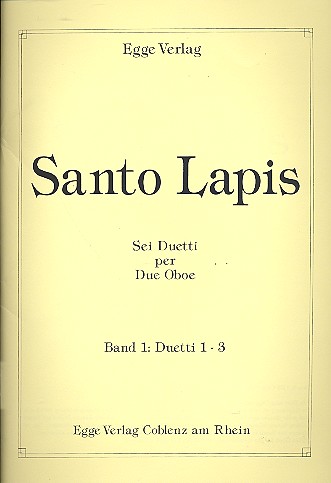 6 Duetti Band 1 (Nr.1-3)  für 2 Oboen  