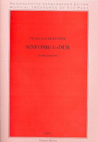 Sinfonie G-Dur  für Streichorchester  Partitur