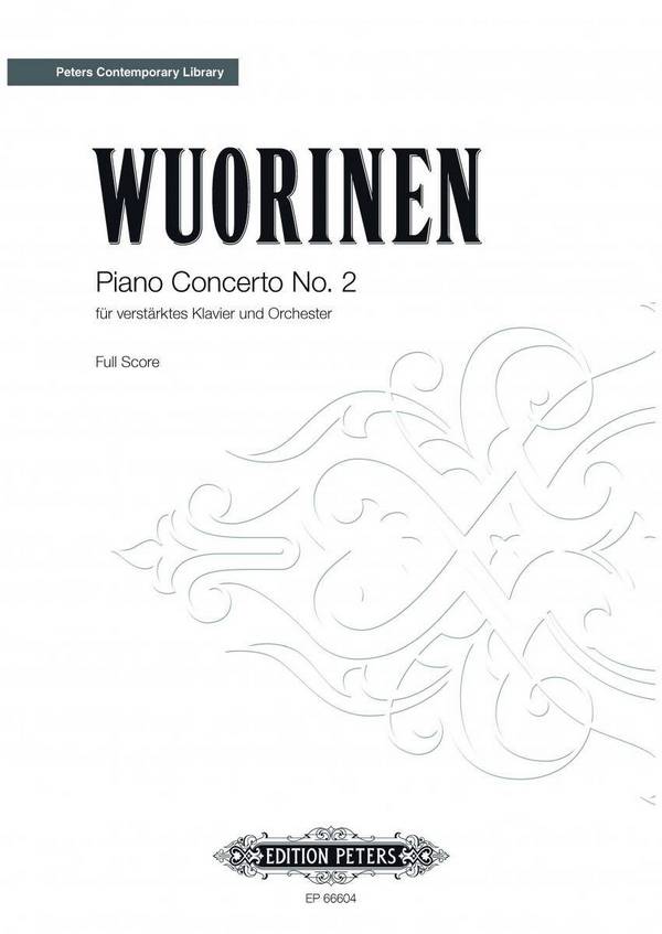 Konzert Nr.2&nbsp;&nbsp;für elektronisches Klavier und Orchester&nbsp;&nbsp;Partitur