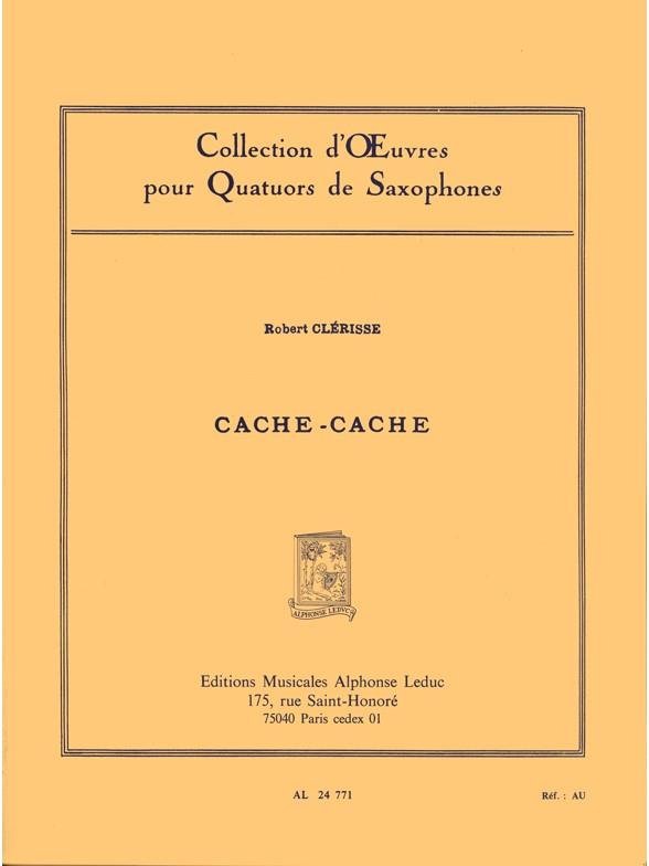 Cache-Cache für 4 Saxophone (SATBar)  Partitur und Stimmen  