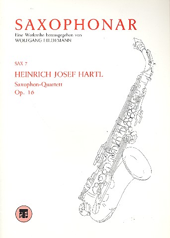 Quartett op.16 für 4 Saxophone (SATBar)  Partitur und Stimmen  