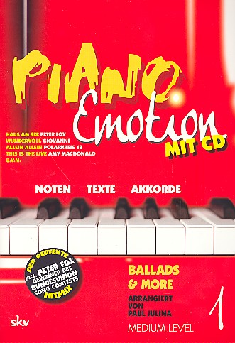 Piano Emotion Band 1 (+CD)  für Klavier (Gesang/Gitarre)  
