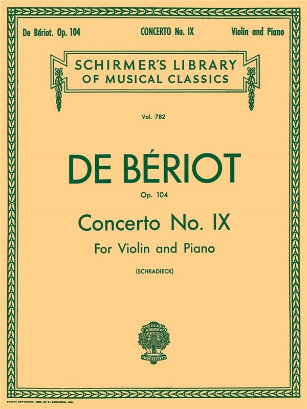 Concerto a Minor no.9 op.104  for violin and orchestra for violin and piano  