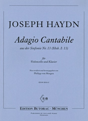 Adagio cantabile  für Violoncello und Klavier  
