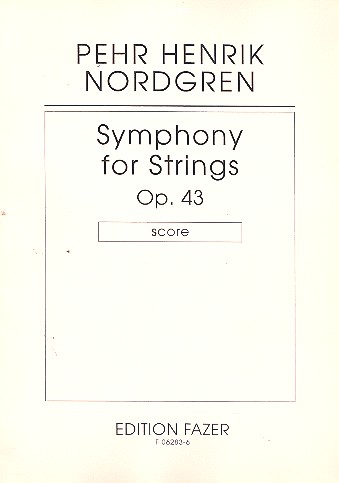 Symphony op.43 for string orchestra  score  