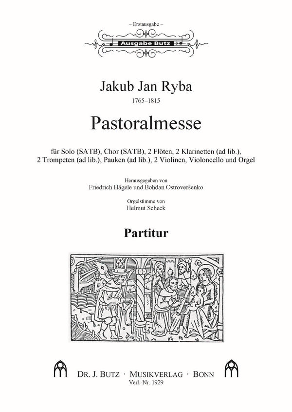 Pastoralmesse&nbsp;&nbsp;für gem Chor und Orchester&nbsp;&nbsp;Partitur (lat)