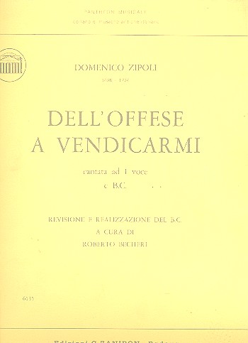 Dell'ofesse a vendicarmi  für Gesang und Klavier  