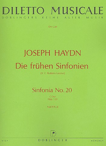 Sinfonie C-Dur Hob.I:20&nbsp;&nbsp;für Orchester&nbsp;&nbsp;Partitur