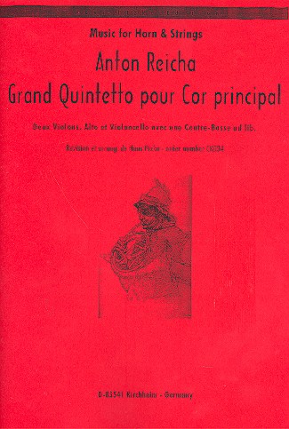 Grand Quintetto op.106 für Horn und  Streichquartett (Kontrabass ad lib)  Partitur und Stimmen