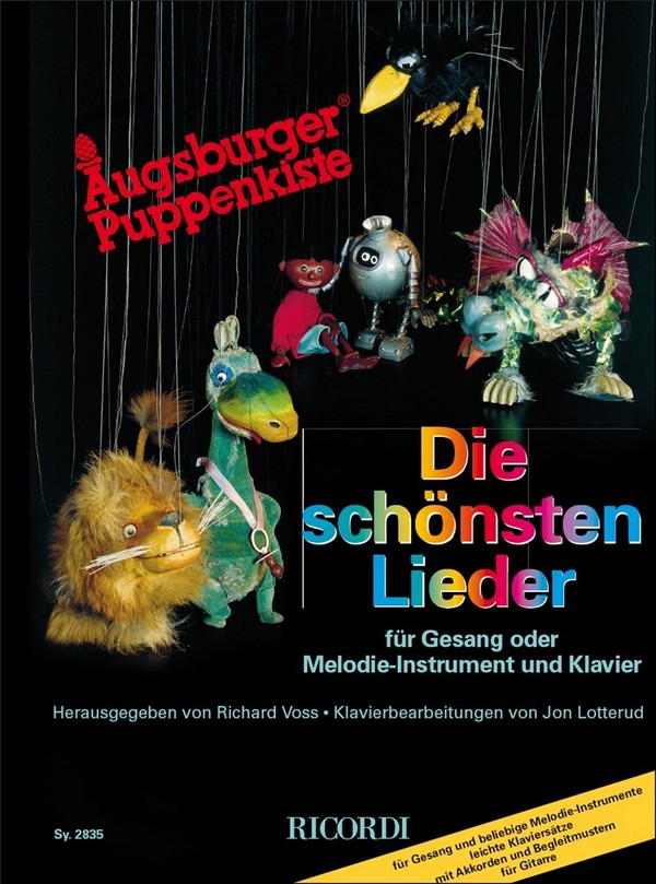 Augsburger Puppenkiste - die schönsten  Lieder: für Gesang (Melodie-Instrument)  und Klavier,  Spielpartitur