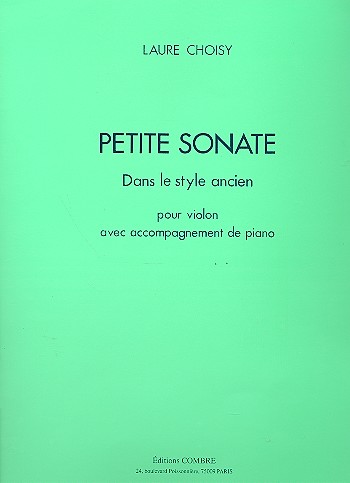 Petite sonate dans le style&nbsp;&nbsp;ancien pour violon et piano&nbsp;&nbsp;