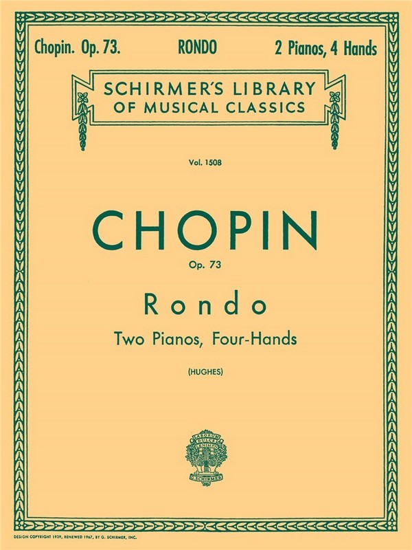 Rondo op.73&nbsp;&nbsp;for 2 pianos 4 hands&nbsp;&nbsp;