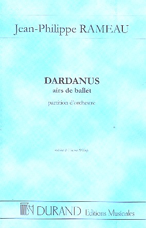 Dardanus Airs de ballet  pour orchestre  partition miniature