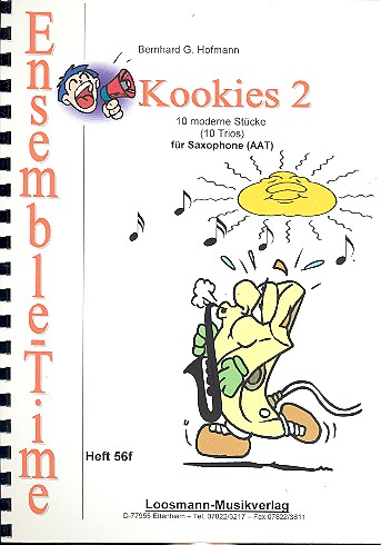 Kookies Band 2  für 3 Saxophone (AAT)  Spielpartitur
