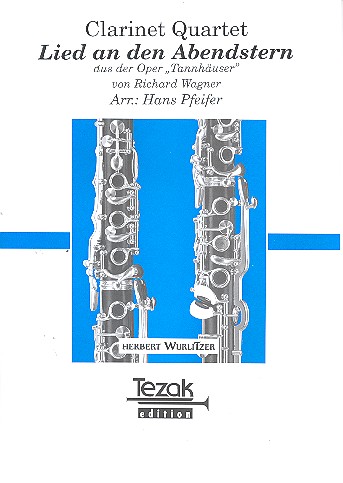 Lied an den Abendstern für  3 Klarinetten und Bassklarinette  Partitur und Stimmen