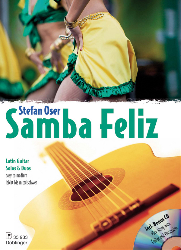 Samba feliz (+CD)&nbsp;&nbsp;für 1-2 Gitarren/Tabulatur&nbsp;&nbsp;Spielpartitur