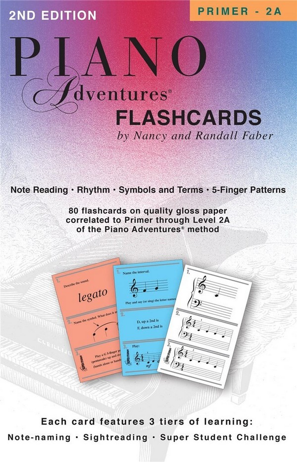 Piano Adventures Elementary Flashcards    