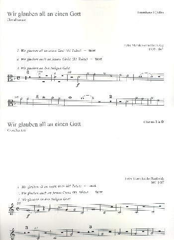 Wir glauben all an einen Gott&nbsp;&nbsp;für Chor und Orchester&nbsp;&nbsp;Harmonie