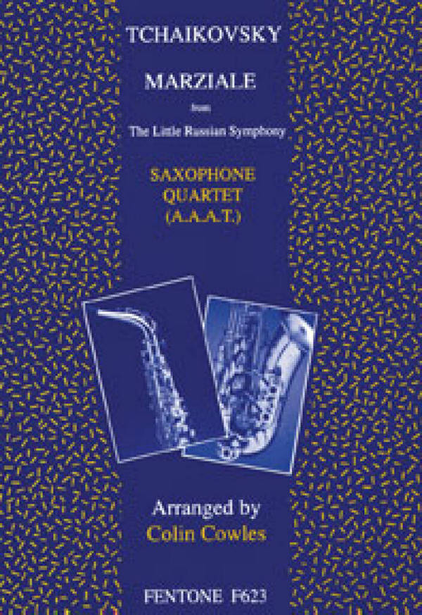 Marziale  for 4 saxophones (AAAT)  score and parts