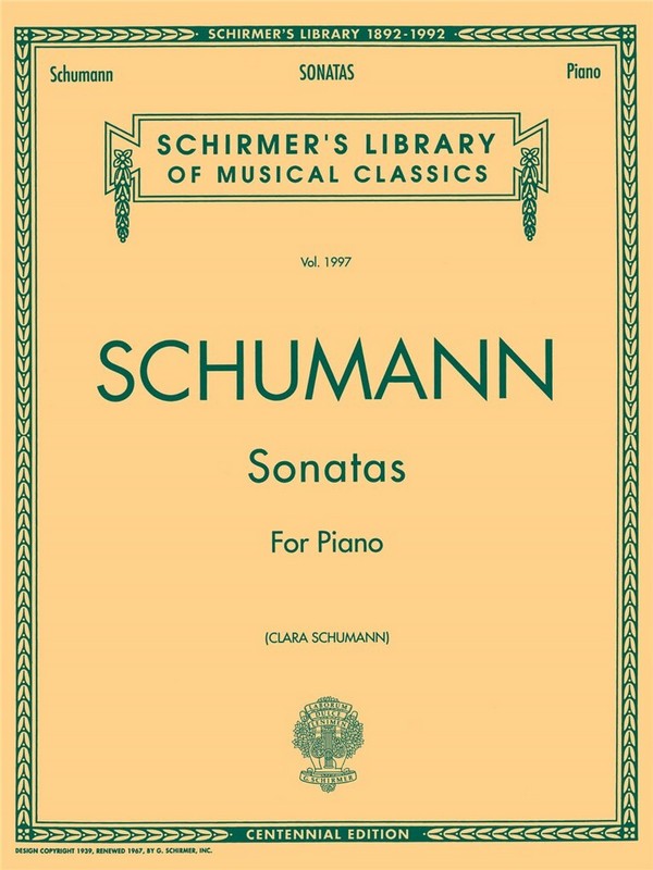 Sonatas for piano&nbsp;&nbsp;Schumann&nbsp;&nbsp;Sonatas for Piano