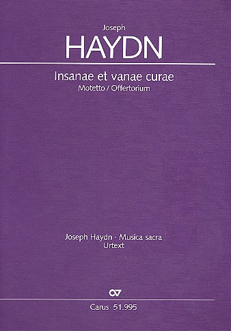 Insanae et vanae curae Hob.XXI:1/13c&nbsp;&nbsp;für gem Chor und Orchester&nbsp;&nbsp;Partitur