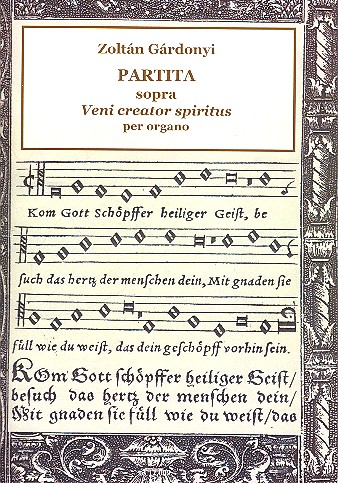 Partita sopra Veni creator spiritus  für Orgel  