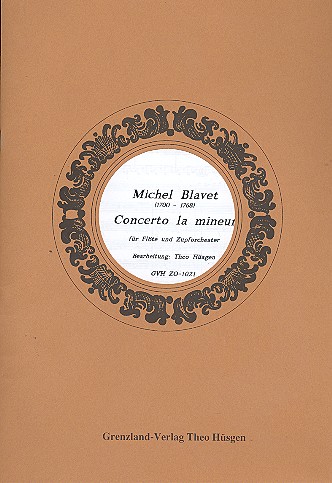 Concerto en la mineur  für Flöte und Zupforchester  Partitur