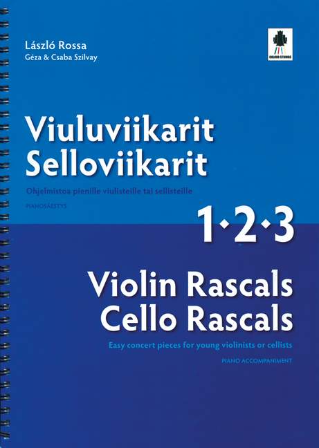 Violin / Cello Rascals 1, 2, 3&nbsp;&nbsp;Easy Concert pieces&nbsp;&nbsp;Piano accompaniment