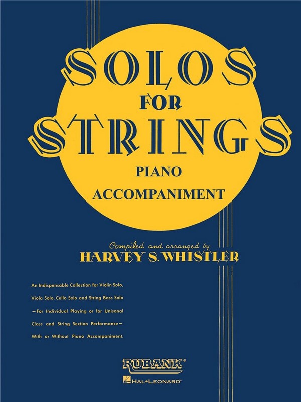 Solos for Strings&nbsp;&nbsp; for cello and piano&nbsp;&nbsp;piano accompaniment