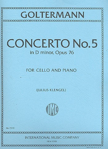 Concerto d minor no.5 op.76  for cello and piano  