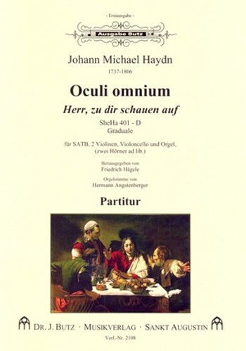 Oculi omnium  für gem Chor, 2 Violinen, Violoncello und Orgel  Partitur