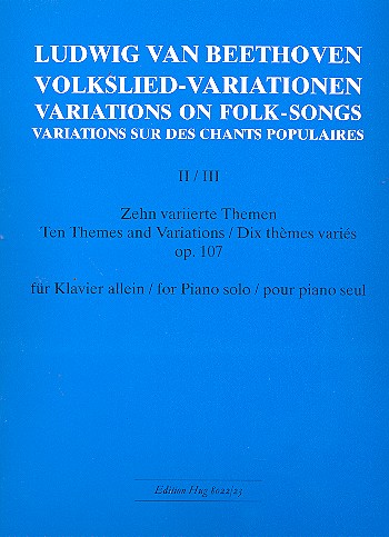 Volksliedvariationen Band 2 und 3&nbsp;&nbsp;für Klavier&nbsp;&nbsp;