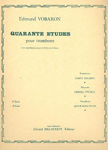 40 Études vol.2 (nos.21-40) pour trombone&nbsp;&nbsp;&nbsp;&nbsp;