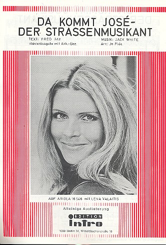 Da kommt José der Strassenmusikant:  Einzelausgabe Gesang und Klavier  