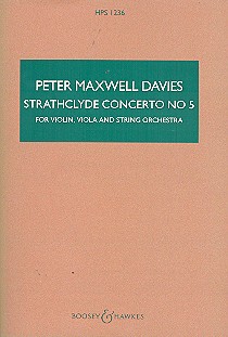 Strathclyde Concerto No. 5 HPS 1236  für Violine, Viola und Streichorchester  Studienpartitur