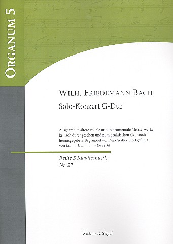 Konzert G-Dur   für Cembalo  