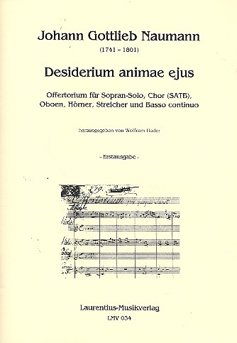 Desiderium animae ejus für Sopran,  gem Chor und Orchester  Partitur