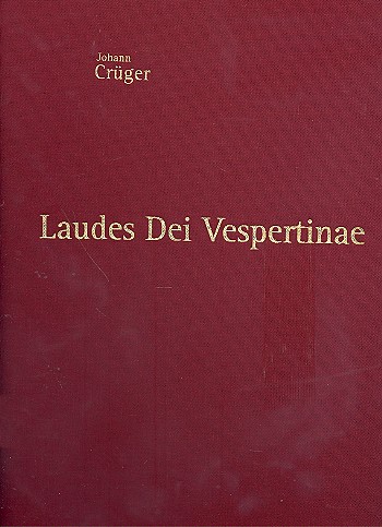 Laudes Dei Vespertinae für gem Chor  und Instrumente  Partitur,  gebunden