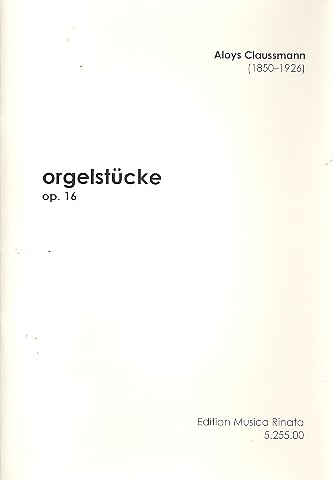 3 Orgelstücke op.16    