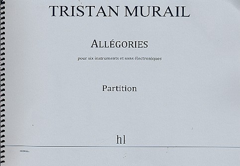 Allegories pour flute, clarinette, cor, violon,&nbsp;&nbsp;violoncelle, percussion et sons électroniques&nbsp;&nbsp;partition