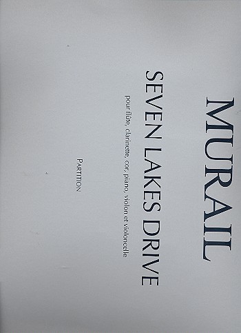 Seven Lakes drive pour flute, clarinette,&nbsp;&nbsp;cor, piano, violon et violoncelle&nbsp;&nbsp;partition