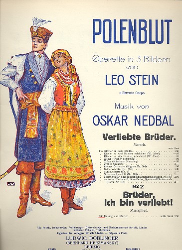 Brüder ich bin verliebt für Gesang und Klavier&nbsp;&nbsp;&nbsp;&nbsp;