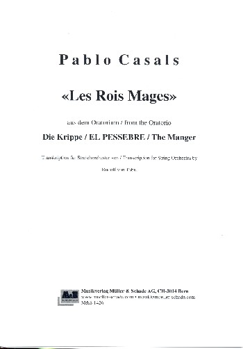 Les rois mages für Streichorchester  (Flöte ad lib)  Partitur und Stimmen (1-1-1-1-1-1-1)
