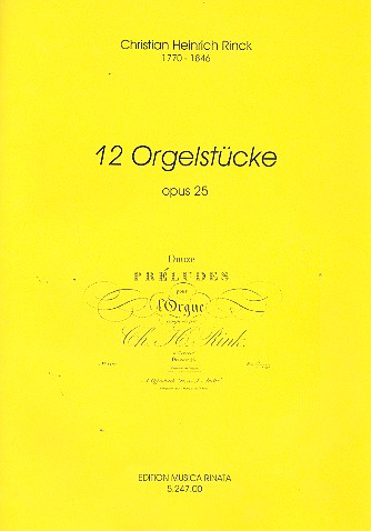 12 Orgelstücke op.25    