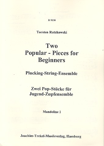 2 popular Pieces for Beginners  für Zupforchester  Mandoline 1