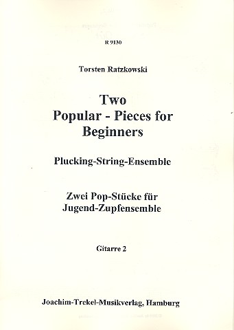 2 popular Pieces for Beginners  für Zupforchester  Gitarre 2