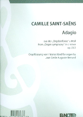 Adagio aus der Sinfonie c-Moll Nr.3 op.78  für Orgel  
