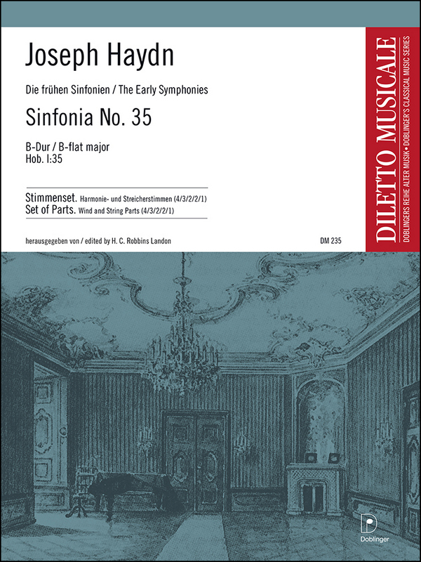Sinfonie B-Dur Nr.35 Hob.I:35&nbsp;&nbsp;für Orchester&nbsp;&nbsp;Stimmenset (Harmonie und 4-3-2-2-1)